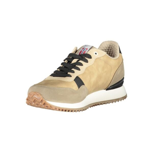 Napapijri Beige Polyester Men Sneaker - Image 3