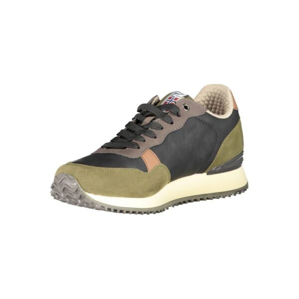 Napapijri Green Polyester Men Sneaker - Image 3