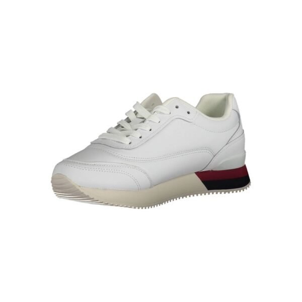 Tommy Hilfiger White Leather Women Sneaker - Image 3