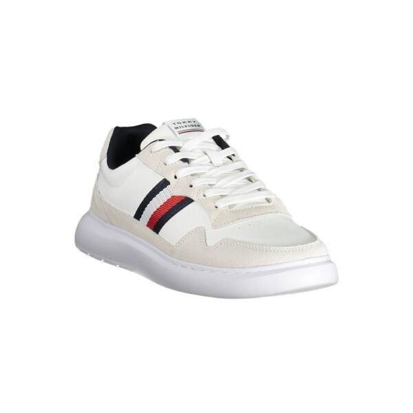 Tommy Hilfiger White Leather Men Sneaker - Image 2