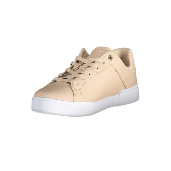 Tommy Hilfiger Pink Leather Women Sneaker - Image 3