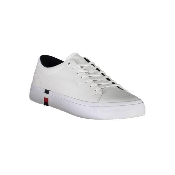 Tommy Hilfiger White Leather Men Sneaker - Image 2