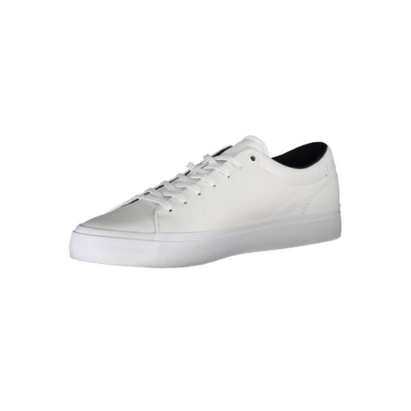 Tommy Hilfiger White Leather Men Sneaker - Image 3