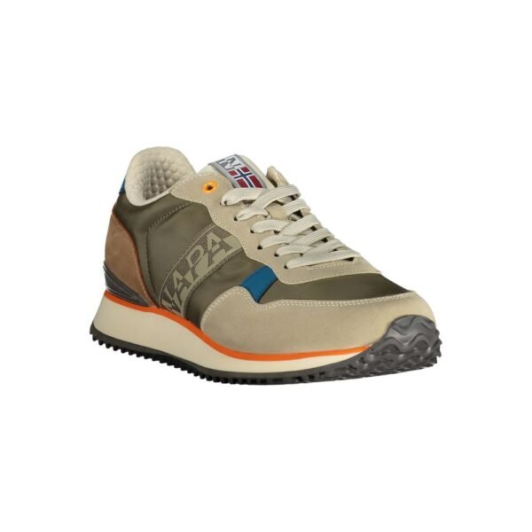 Napapijri Beige Polyester Men Sneaker - Image 2