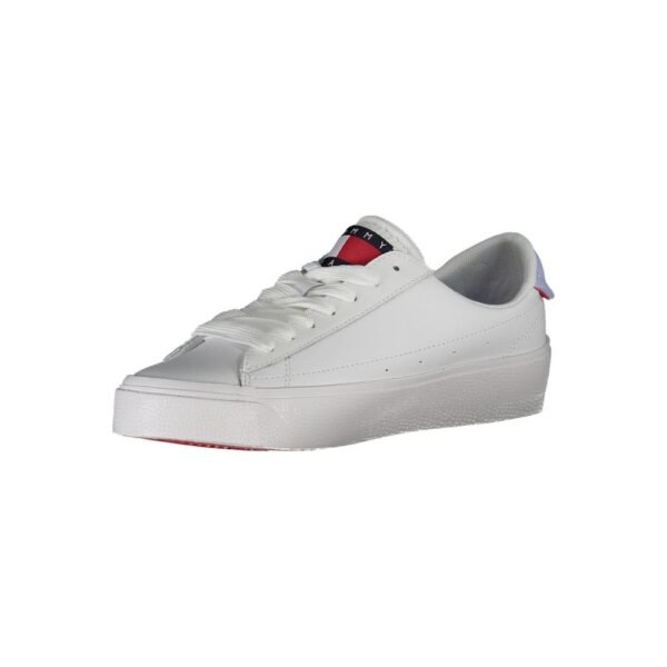 Tommy Hilfiger White Leather Women Sneaker - Image 3