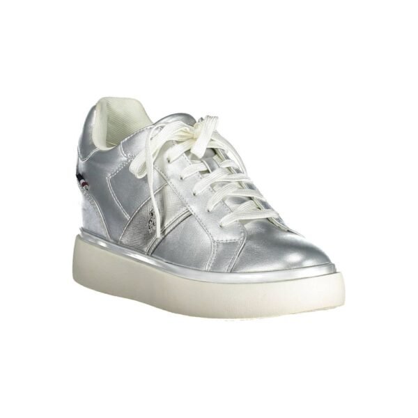 U.S. POLO ASSN. Silver Polyester Women Sneaker - Image 2