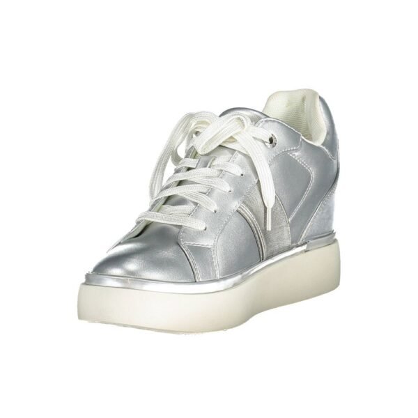 U.S. POLO ASSN. Silver Polyester Women Sneaker - Image 3