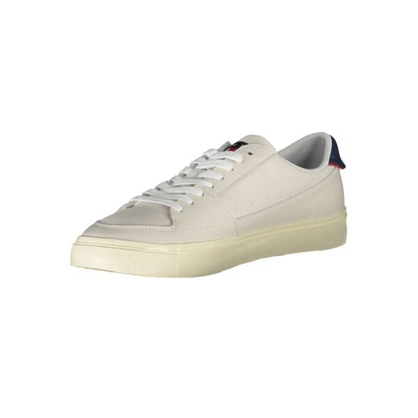 Tommy Hilfiger White Leather Men Sneaker - Image 3