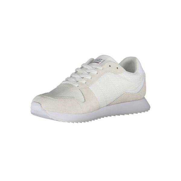 Tommy Hilfiger White Polyester Men Sneaker - Image 3