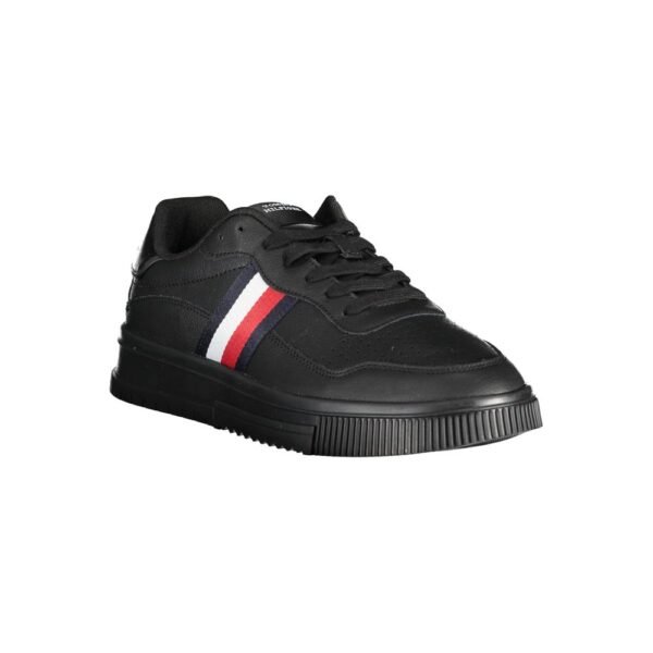 Tommy Hilfiger Black Leather Men Sneaker - Image 3