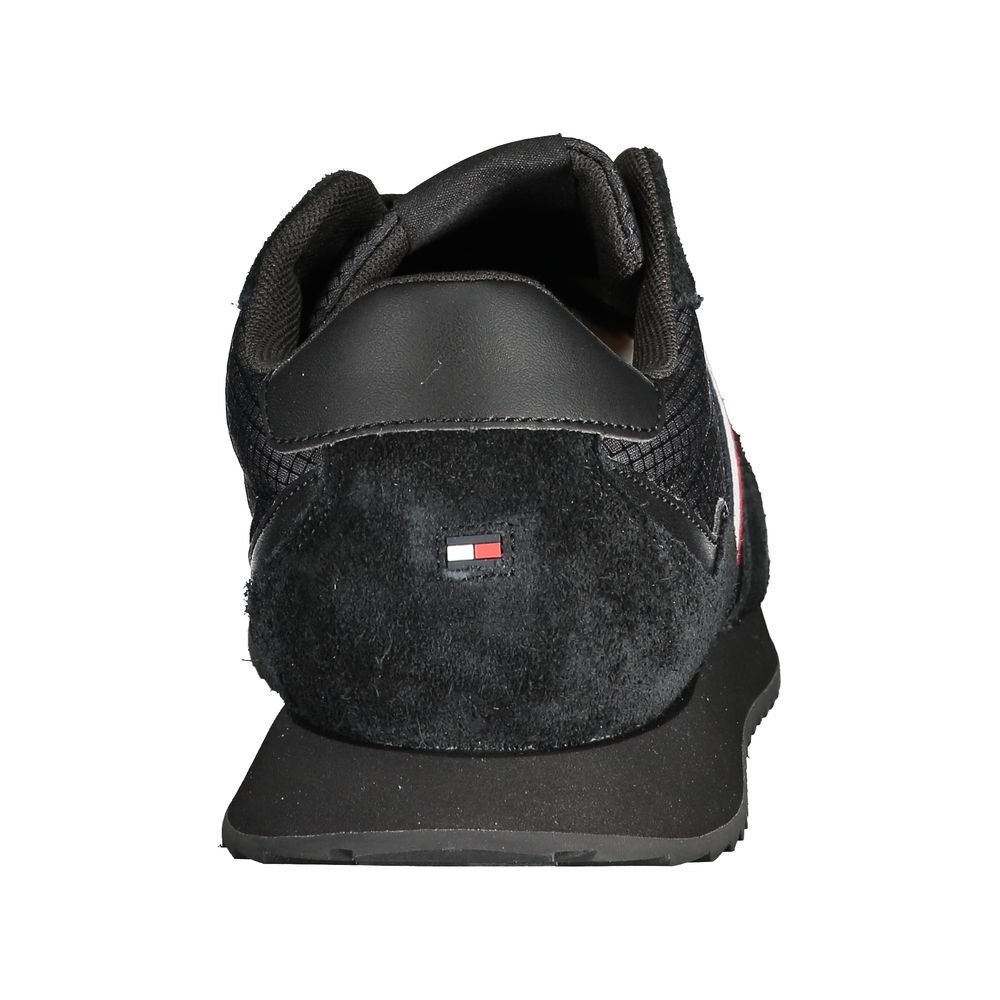 Tommy Hilfiger Black Leather Men Sneaker - Image 2