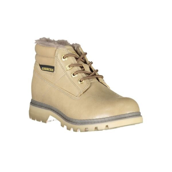 Carrera Beige Lace-Up Boots with Contrast Details - Image 2