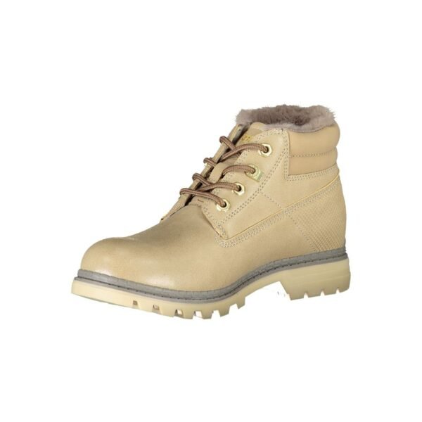 Carrera Beige Lace-Up Boots with Contrast Details - Image 3