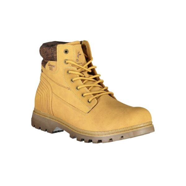 Carrera Sleek Yellow Lace-Up Boots with Contrast Detail - Image 2