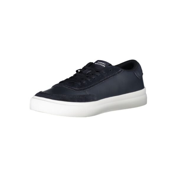 Tommy Hilfiger Sleek Blue Lace-Up Sneakers with Contrast Accents - Image 3