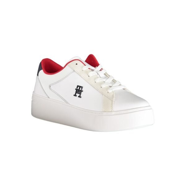 Tommy Hilfiger White Polyester Sneaker - Image 2