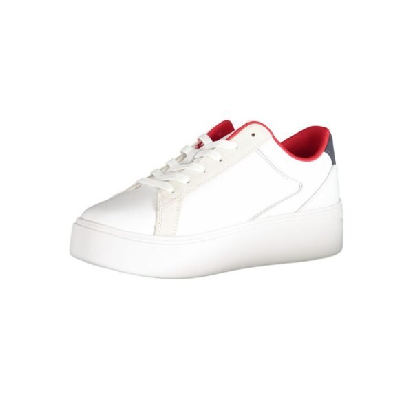 Tommy Hilfiger White Polyester Sneaker - Image 3