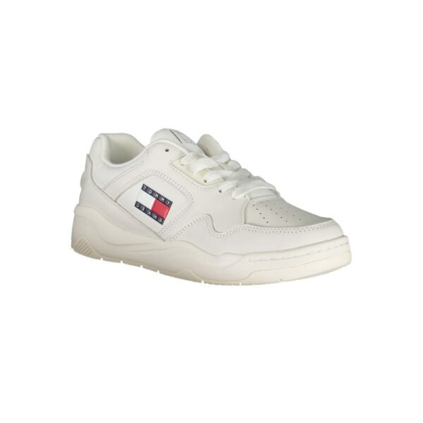 Tommy Hilfiger White Polyester Sneaker - Image 2