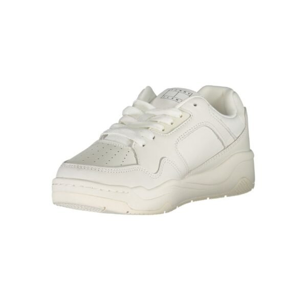 Tommy Hilfiger White Polyester Sneaker - Image 3