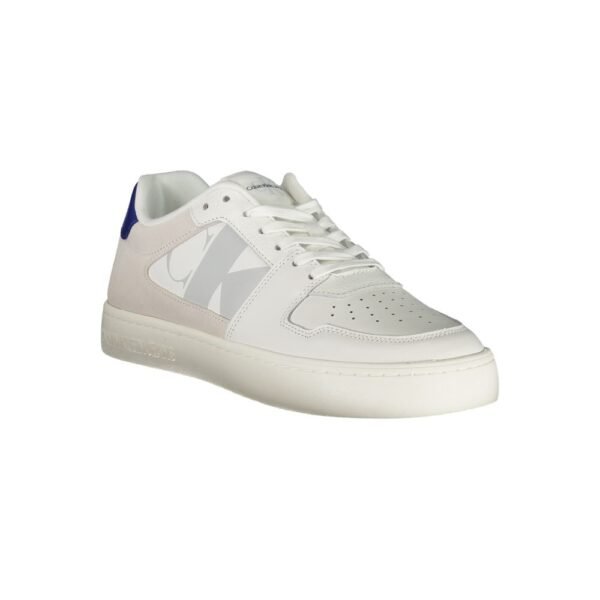 Calvin Klein White Leather Mens Sneaker - Image 2