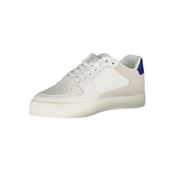 Calvin Klein White Leather Mens Sneaker - Image 3
