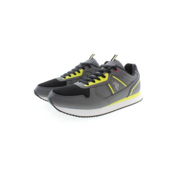 U.S. POLO ASSN. Gray Polyester Men Sneaker - Image 3