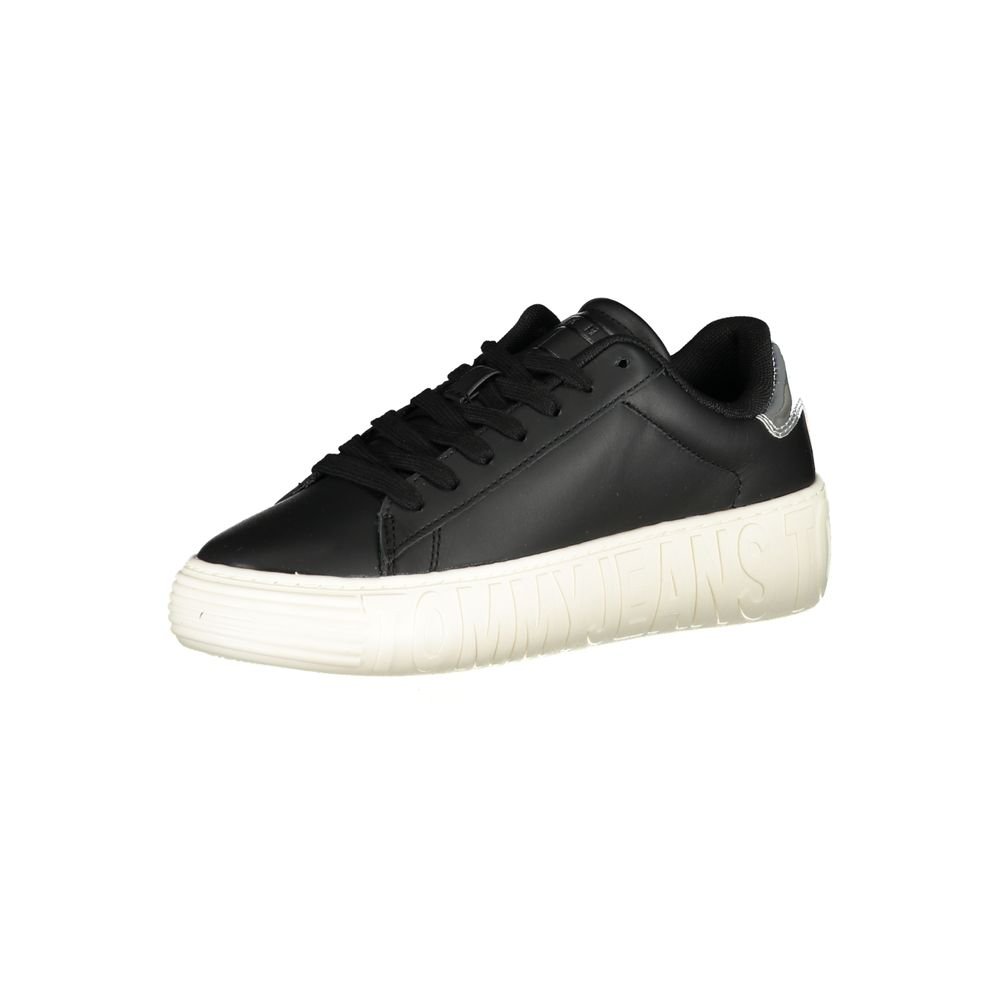 Tommy Hilfiger Black Leather Women Sneaker - Image 3