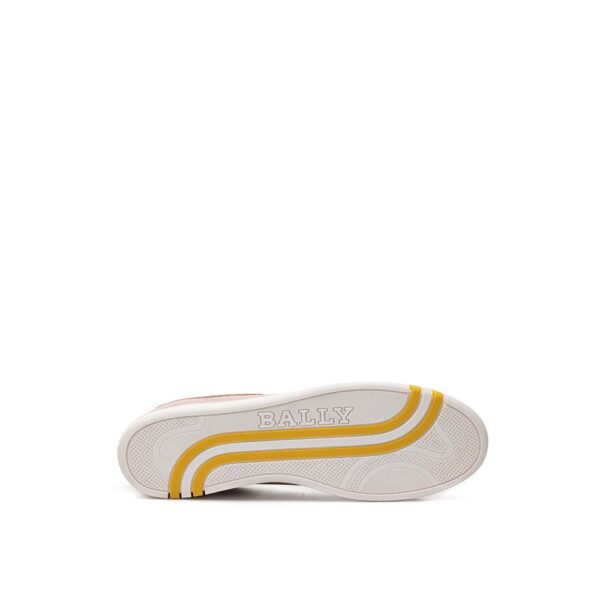 Bally Elegant Pink Cotton Leather Sneakers - Image 4