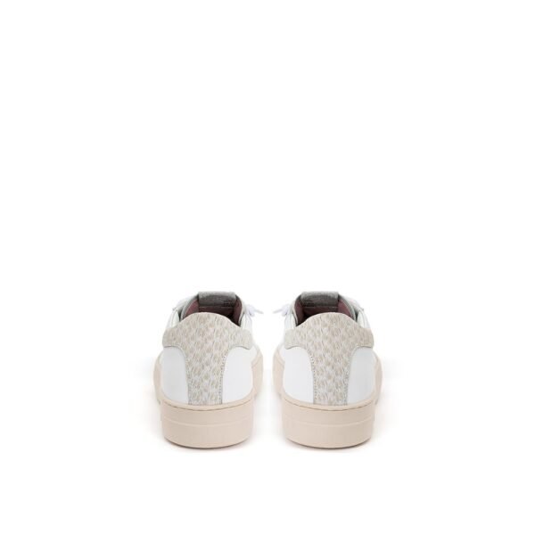 P448 White Leather Sneakers Elegant Casual Footwear - Image 6