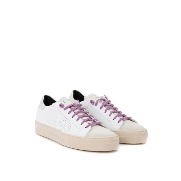 P448 White Leather Sneaker - Image 5