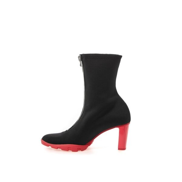 Alexander McQueen Black Neoprene Boot - Image 2