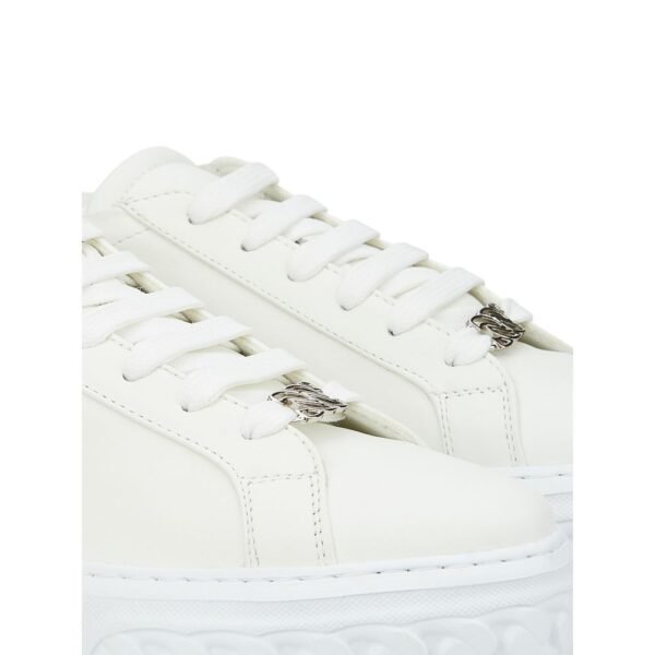 Casadei Sleek White Leather Sneakers - Image 4