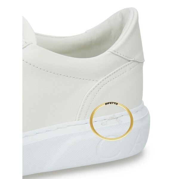 Casadei Sleek White Leather Sneakers - Image 5
