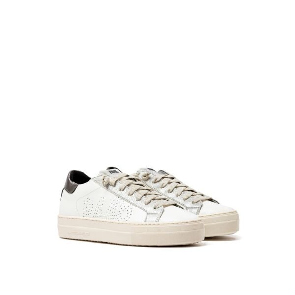 P448 White Leather Sneaker - Image 2