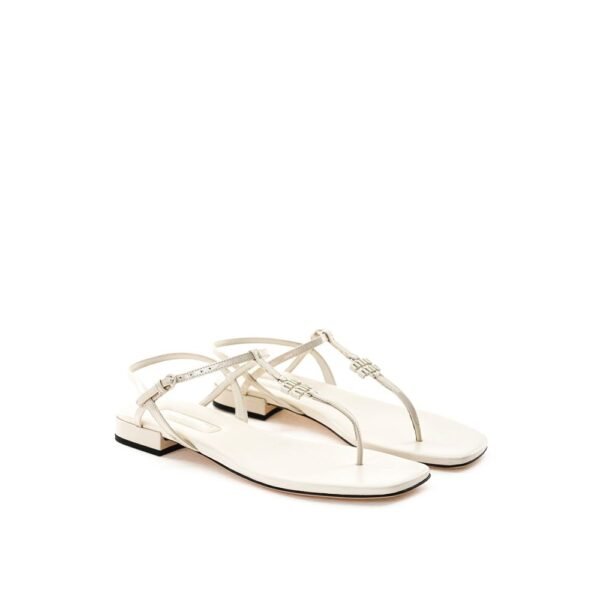 Miu Miu Beige Vernice Sandal - Image 2