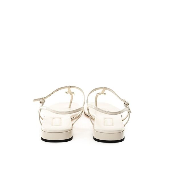 Miu Miu Beige Vernice Sandal - Image 3