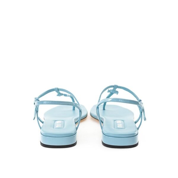 Miu Miu Light Blue Vernice Sandal - Image 3