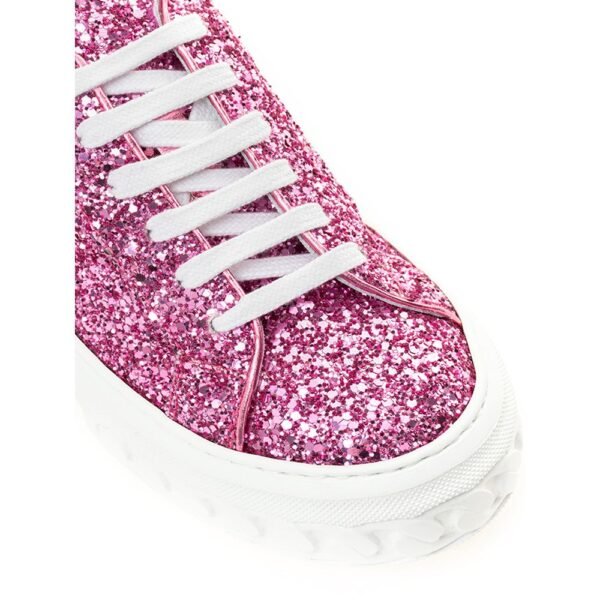 Casadei Fuchsia Elegance Leather Sneakers - Image 4