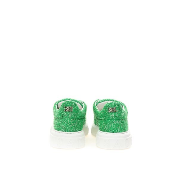 Casadei Emerald Elegance Leather Sneakers - Image 3