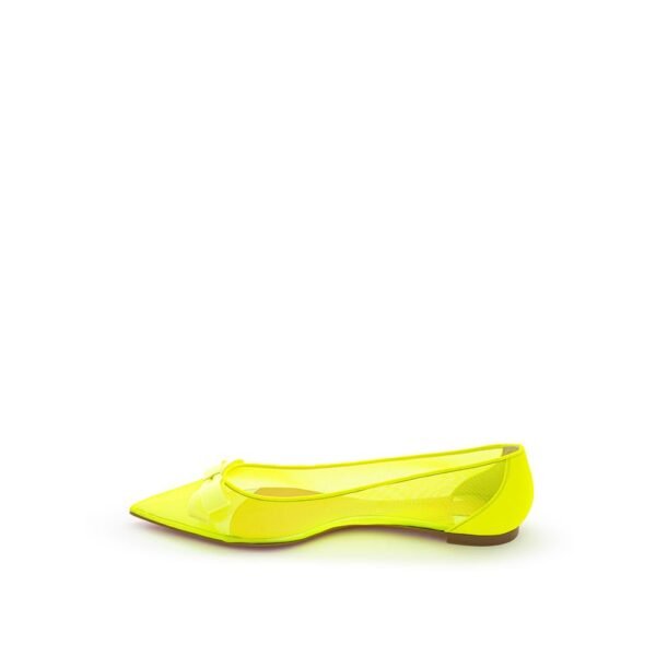 Christian Louboutin Sunshine Yellow Mesh Flat Elegance - Image 2