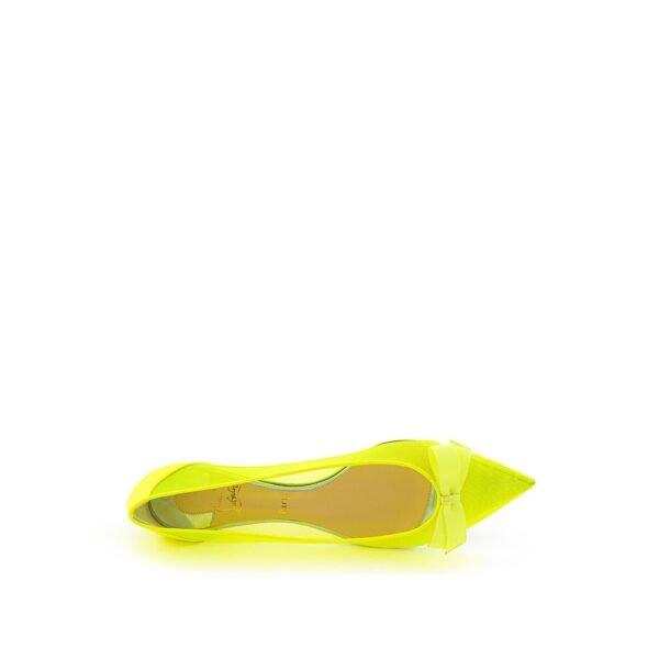 Christian Louboutin Sunshine Yellow Mesh Flat Elegance - Image 5