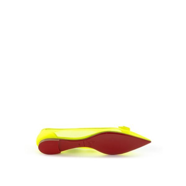 Christian Louboutin Sunshine Yellow Mesh Flat Elegance - Image 6