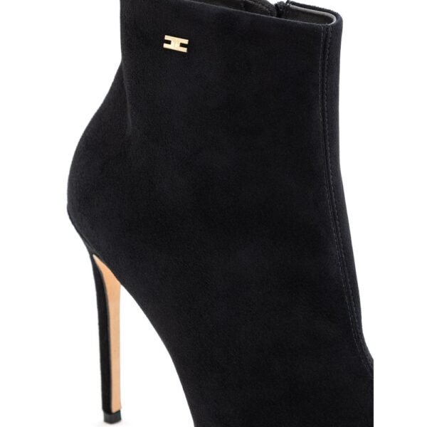 Elisabetta Franchi Black Leather Scamociata Boot - Image 3