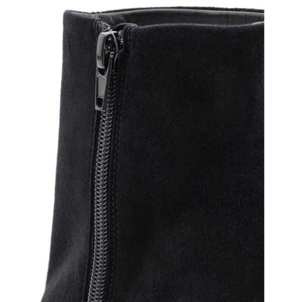 Elisabetta Franchi Black Leather Scamociata Boot - Image 4