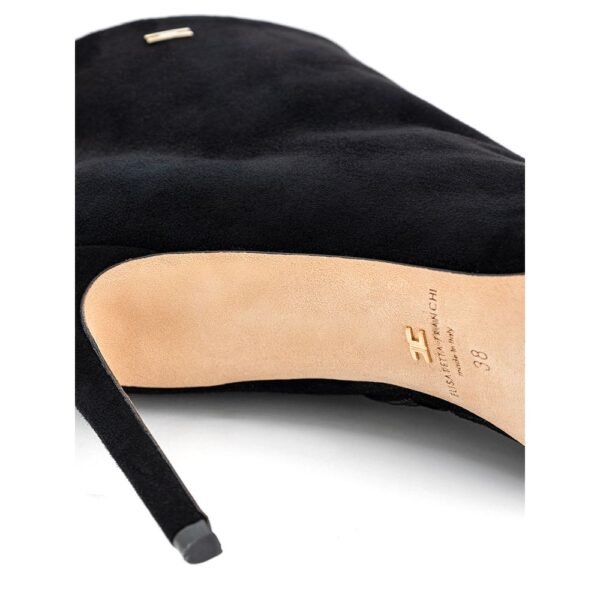 Elisabetta Franchi Black Leather Scamociata Boot - Image 5