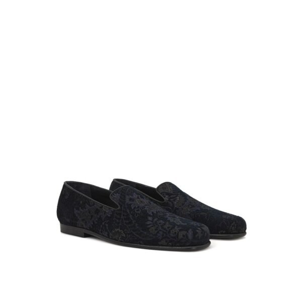 Etro Blue Leather Loafer - Image 2