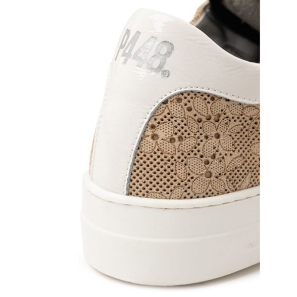 P448 Beige Leather Sneaker - Image 5
