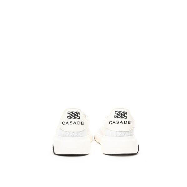 Casadei Elegant White Leather Sneakers - Image 3