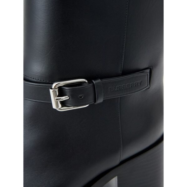Burberry Black Leather Boot - Image 5