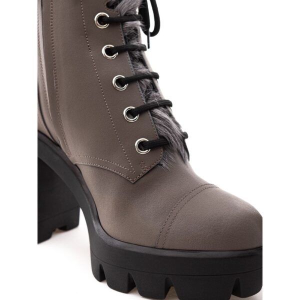 Giuseppe Zanotti Gray Eco Leather Boot - Image 5